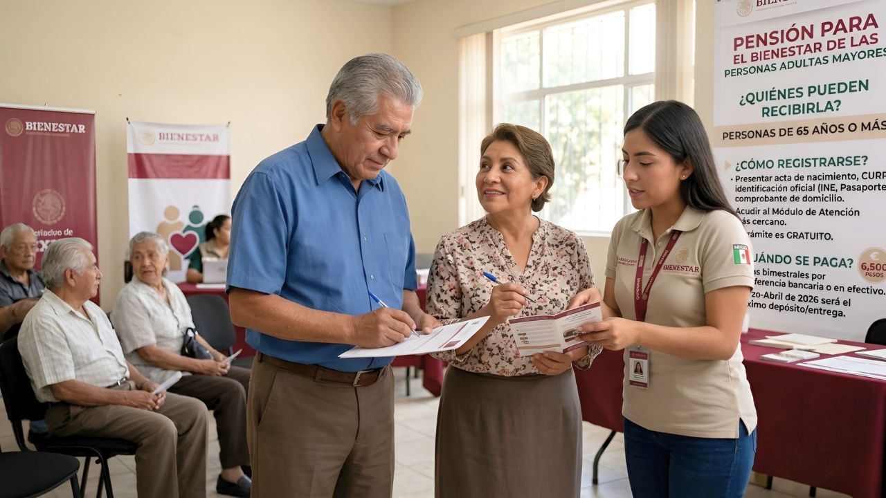 México anuncia apoyo de $6,500 pesos para adultos mayores en marzo 2026: quién lo recibe, cómo registrarse y cuándo pagan